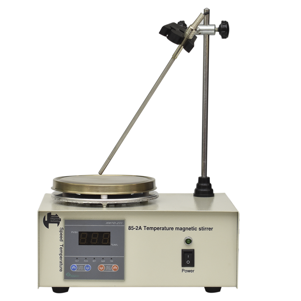 Agitador magnético con plato de calentamiento, digital para la educación