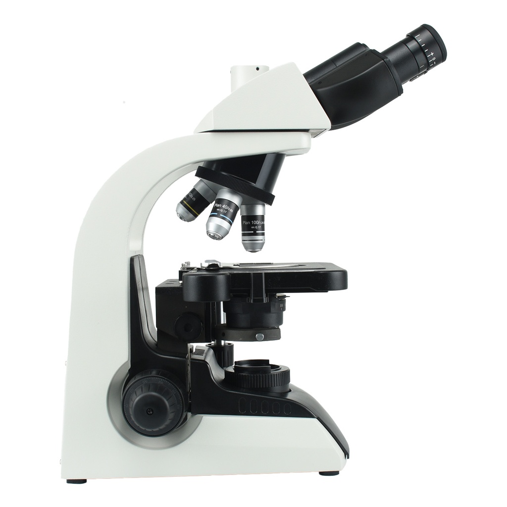 Microscopio biológico trinocular