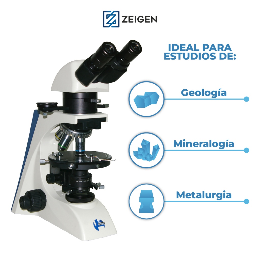 Microscopio petrografico binocular