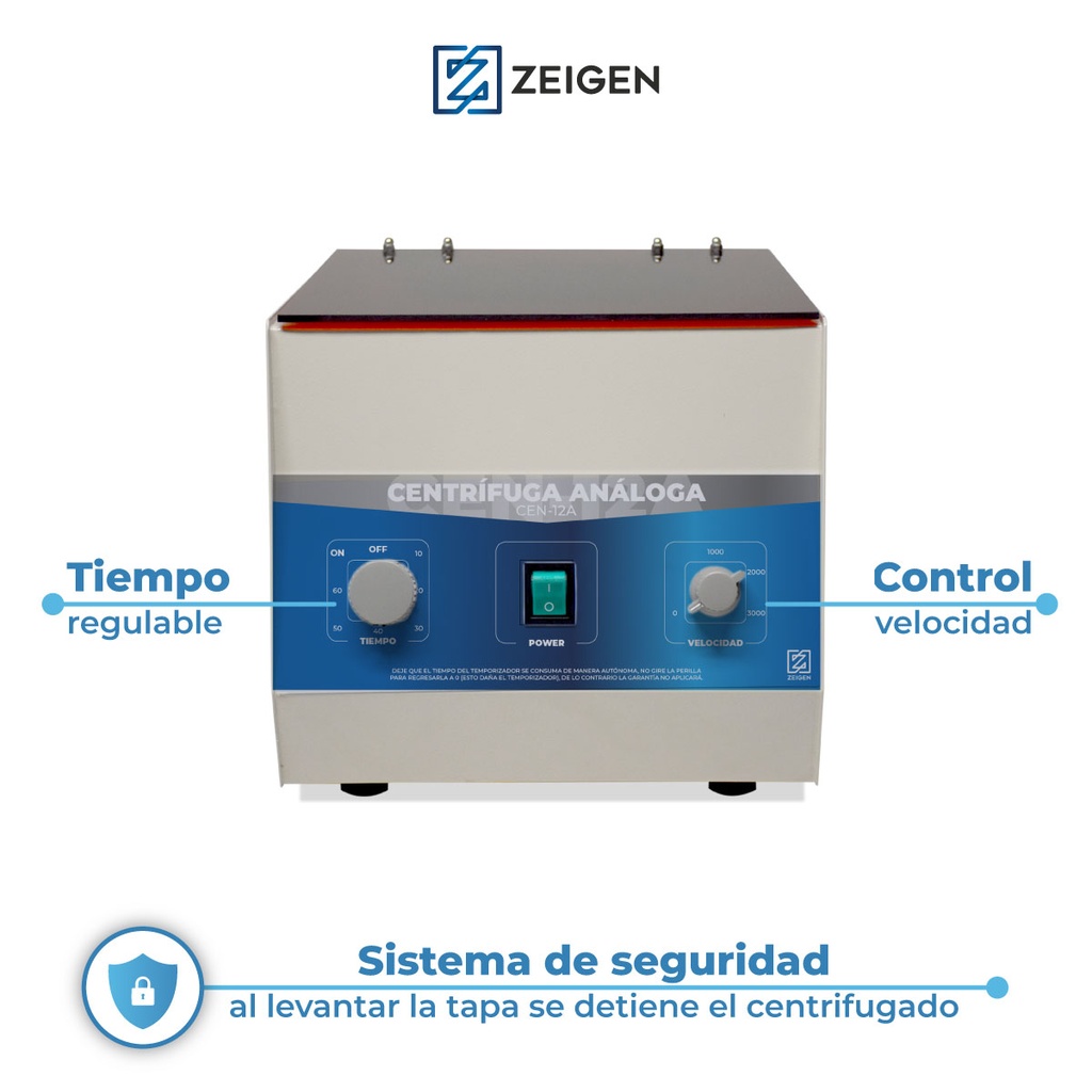 Centrífuga análoga de 12 tubos para la educación