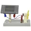 Experimento para demostrar conversión de energía solar a energía eléctrica