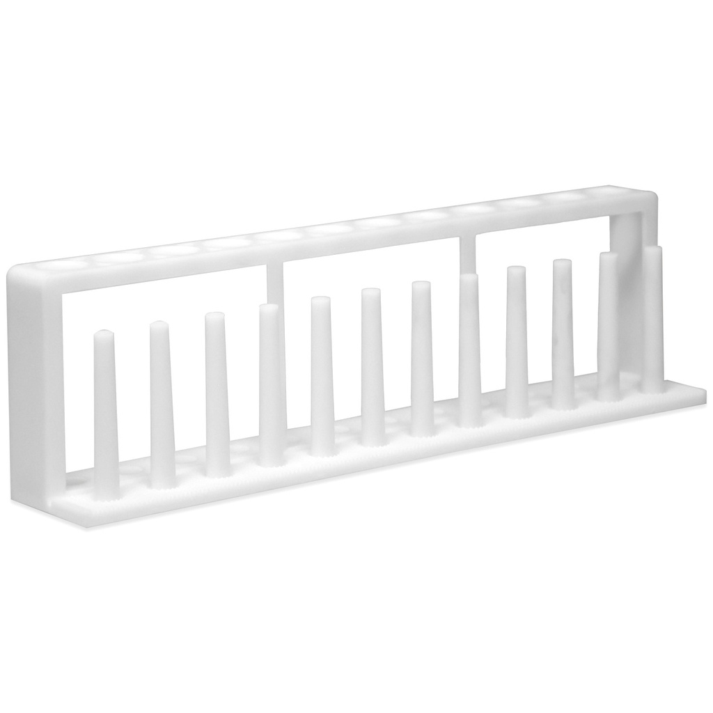Gradilla de plastico para 12 tubos