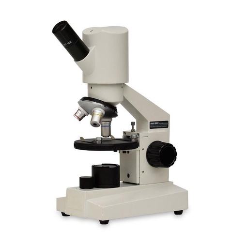 Microscopio biológico monocular con cámara