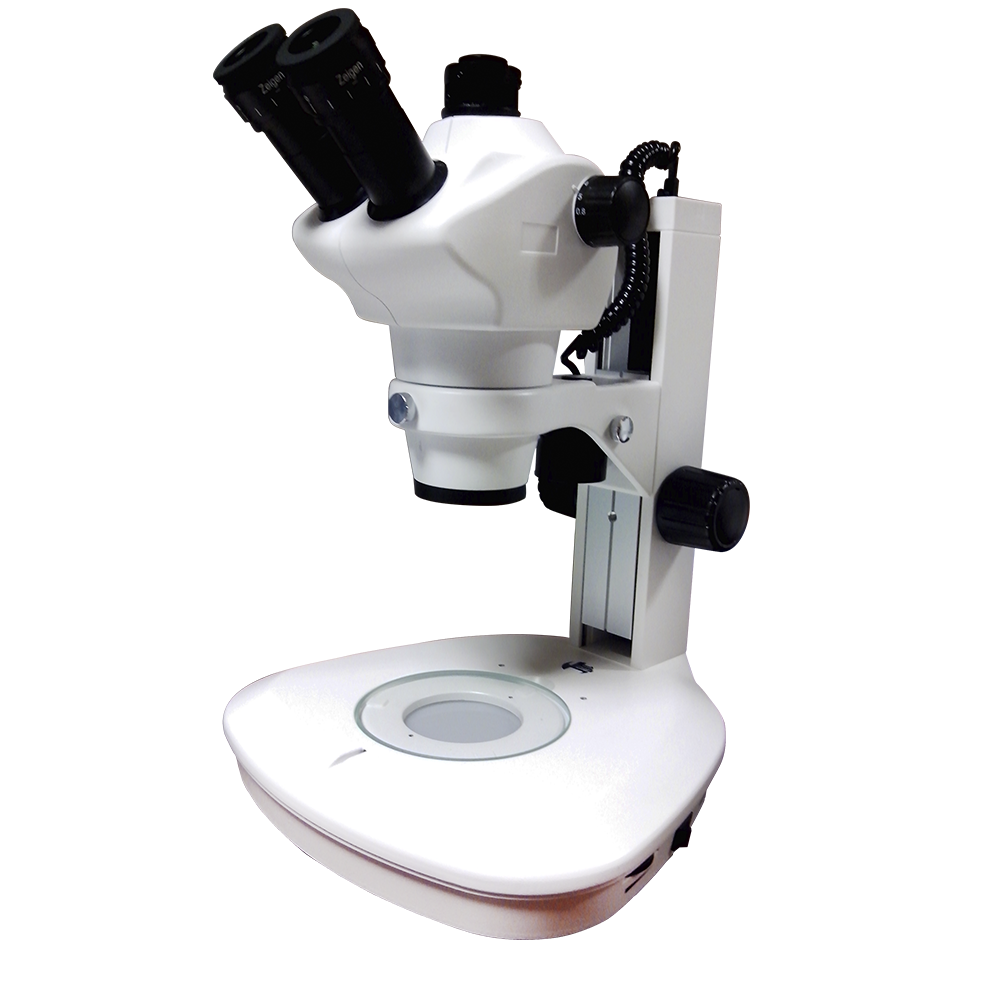 Microscopio estereo zoom triocular
