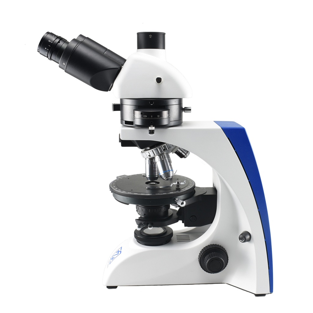 Microscopio petrográfico trinocular