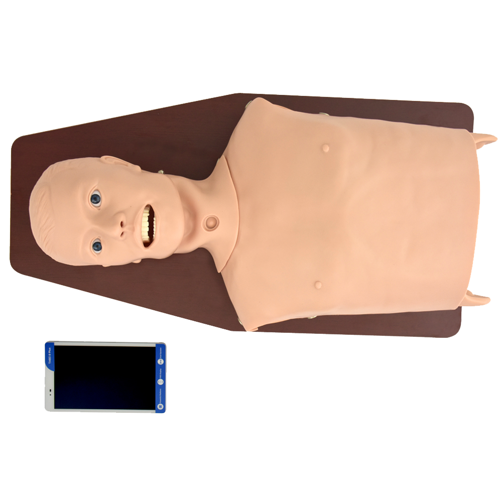 Simulador avanzado para entrenamiento de intubación de las vías aéreas-qr