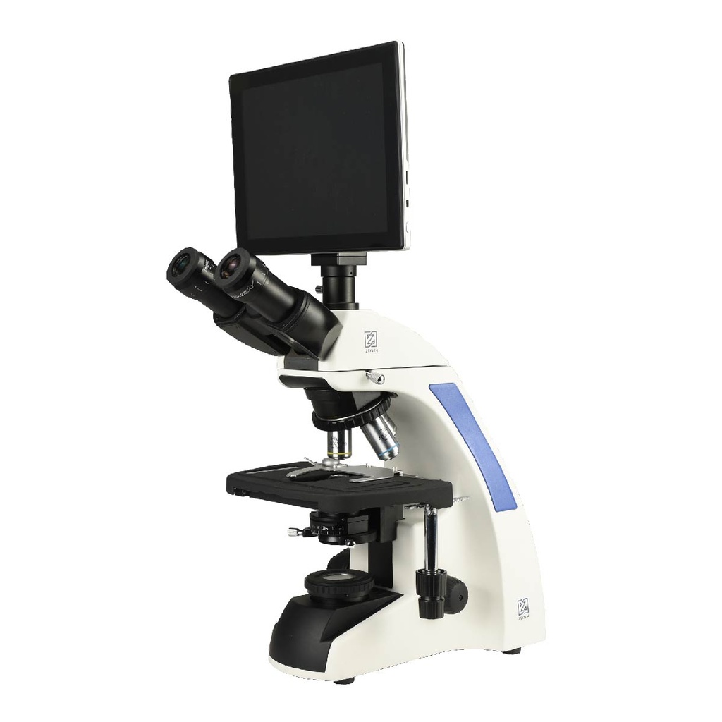 Microscopio triocular biologico:plan acromática al infinito. (copia)