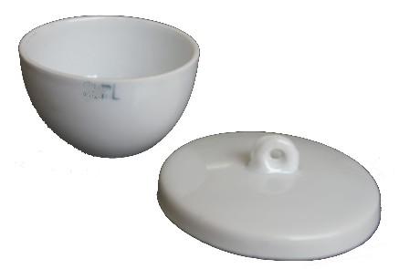 Crisol de porcelana de pared baja de 30 ML