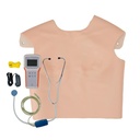 Chaleco para la auscultación con sonidos cardio pulmonares