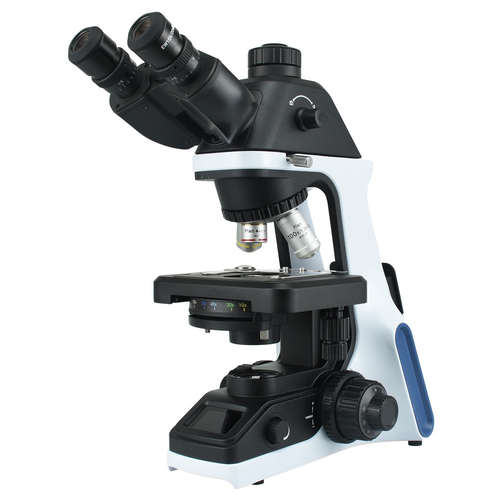 Microscopio biológico trinocular