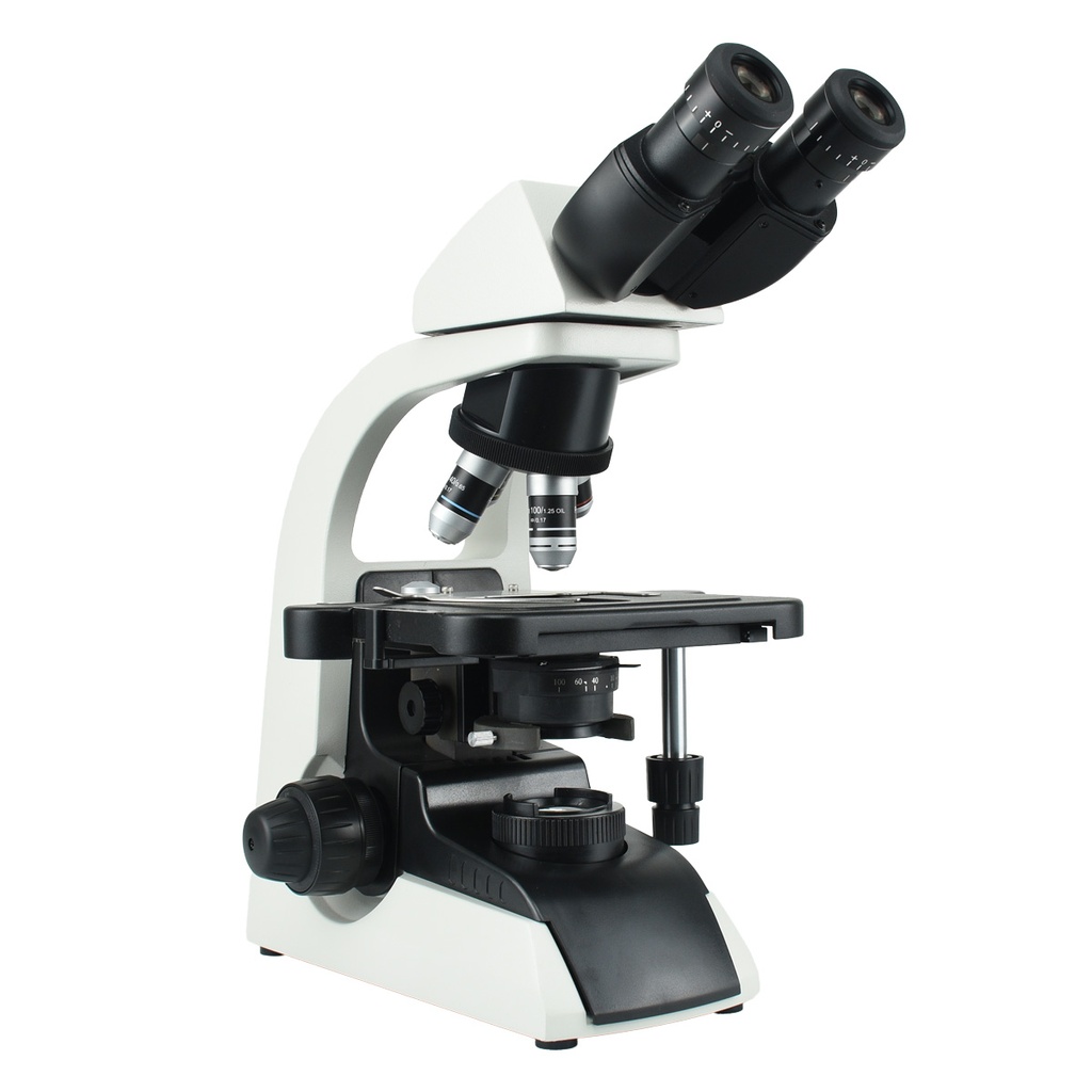 Microscopio biológico trinocular