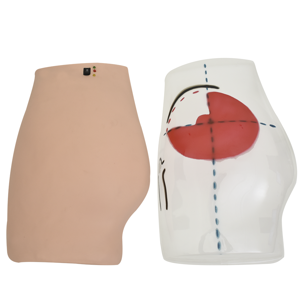 Simulador de inyección electrónico para los glúteos.