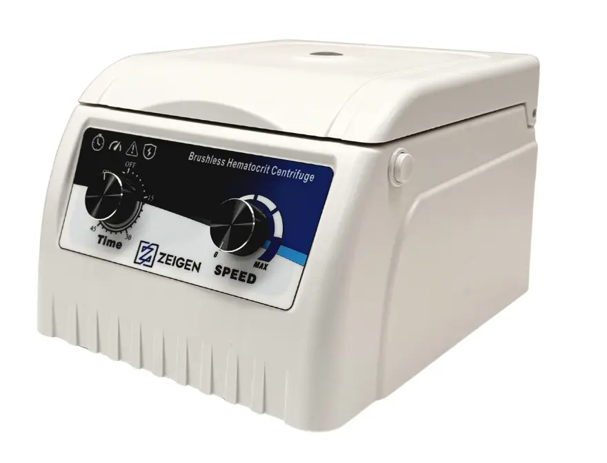 Centrifuga de hematocritos análoga para la educación