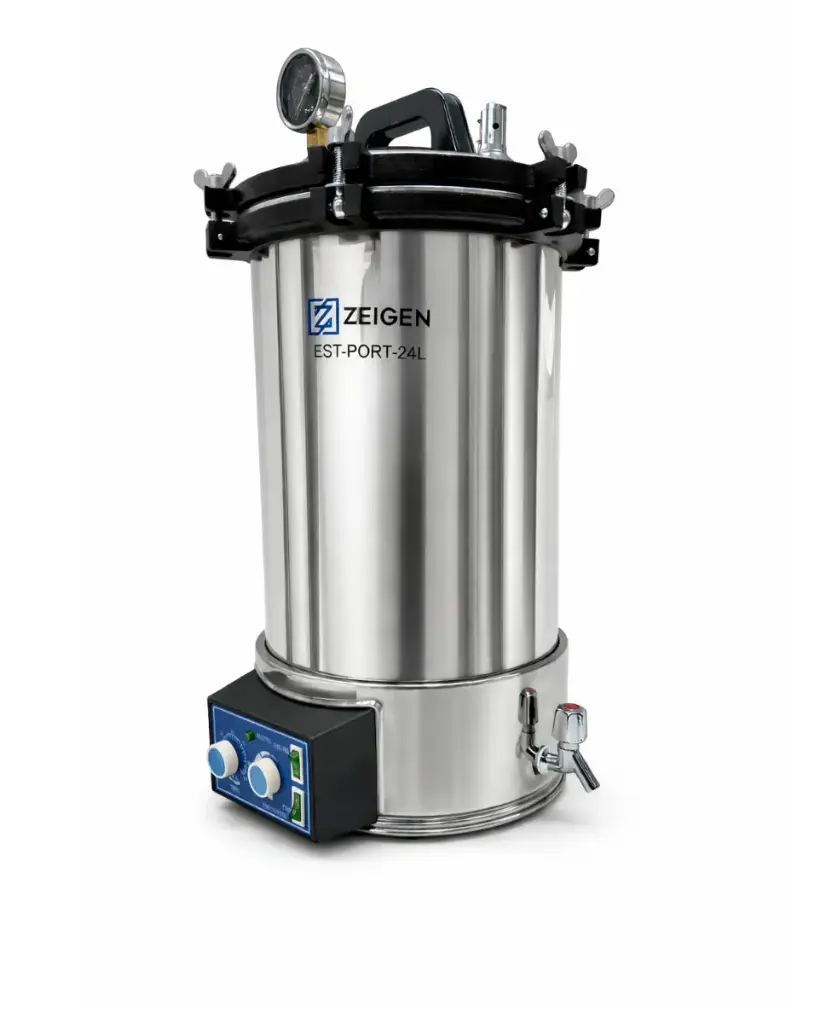 Autoclave esterilizador portátil de 24 litros análoga