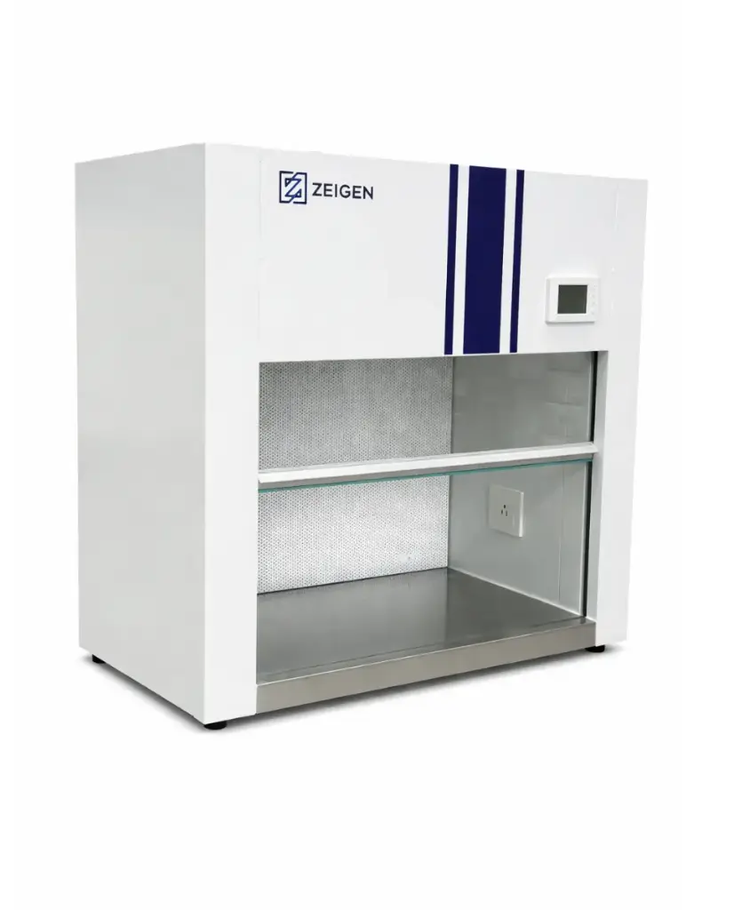 Campana de flujo laminar vertical de escritorio. Clase de filtrado nivel 100 (Estandard Federal USA 209E)