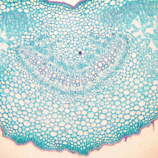 [PR-125] Preparación microscópica de hoja de laurel