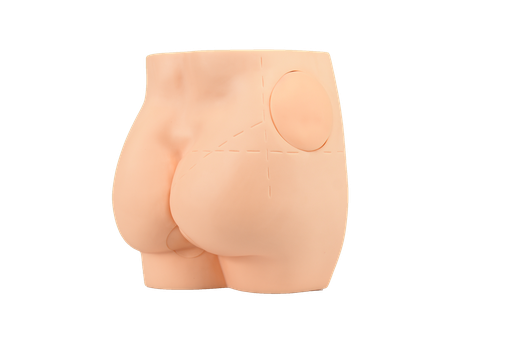 [INY-GLU-FL] Simulador de inyección en glúteo premium