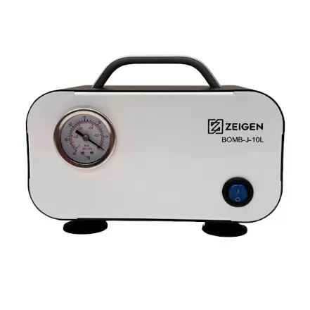 [BOMB-J-10L] Bomba de vacio de diafragma sin aceite de 10 litros por minuto