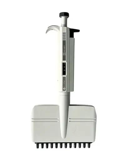 [PIP-MULT-12-300] Pipeta de 12 canales, volumen variable en incrementos de 5ul con rango de 50-300ul